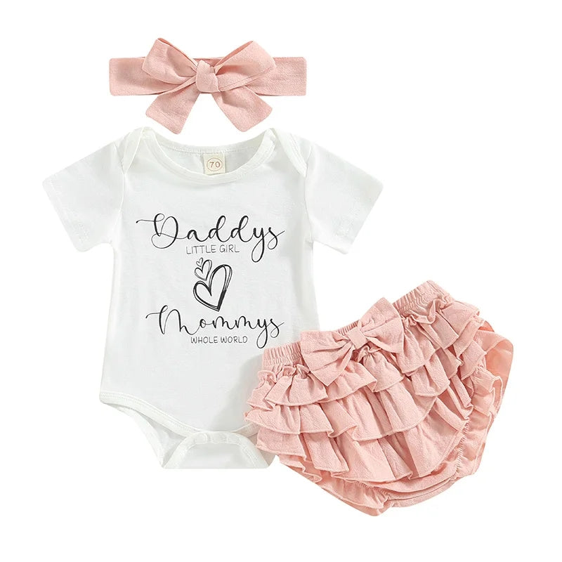 Daddy's Little Girl, Mommy's Whole World 3PSC Outfit