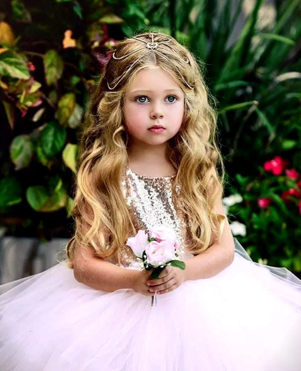 Gold Seuince Pink Tutu Dress