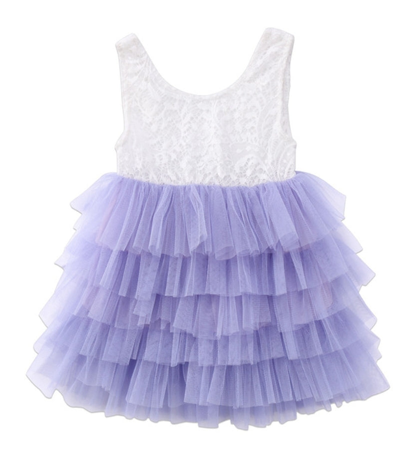 Lace Purple Tutu Dress