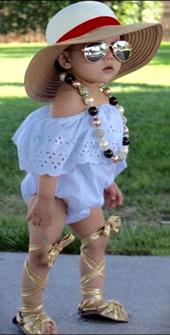White Lace Romper