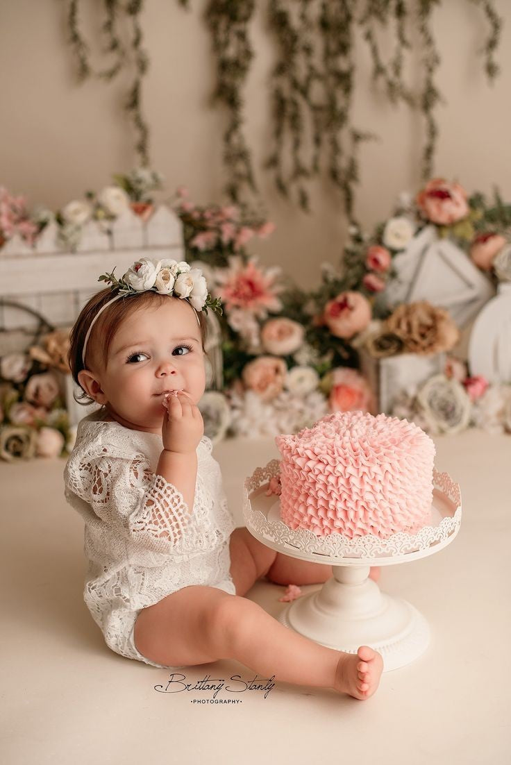 Bell Sleeve Lace White Romper