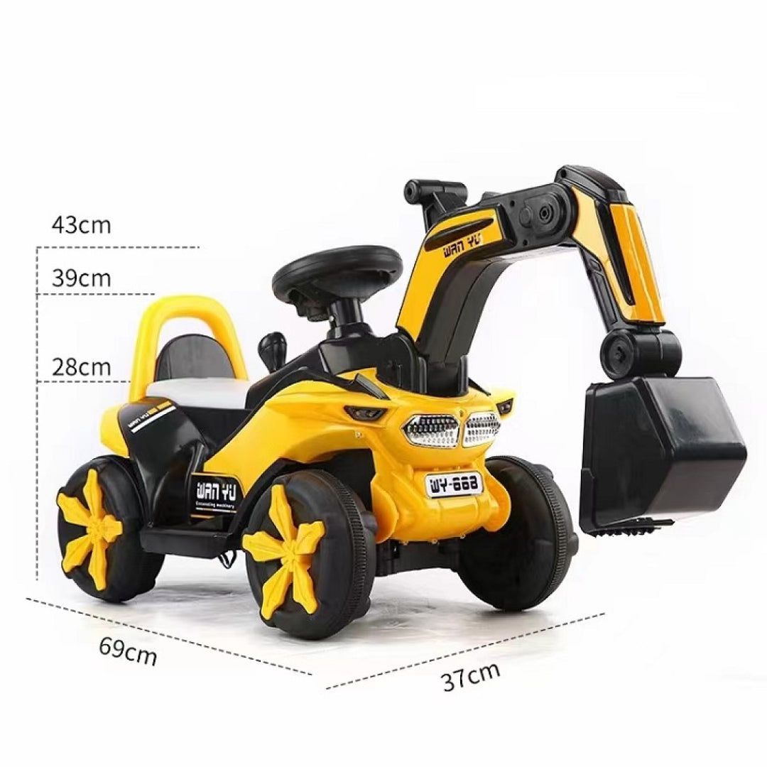 Kids Electric Ride on Mini Digger