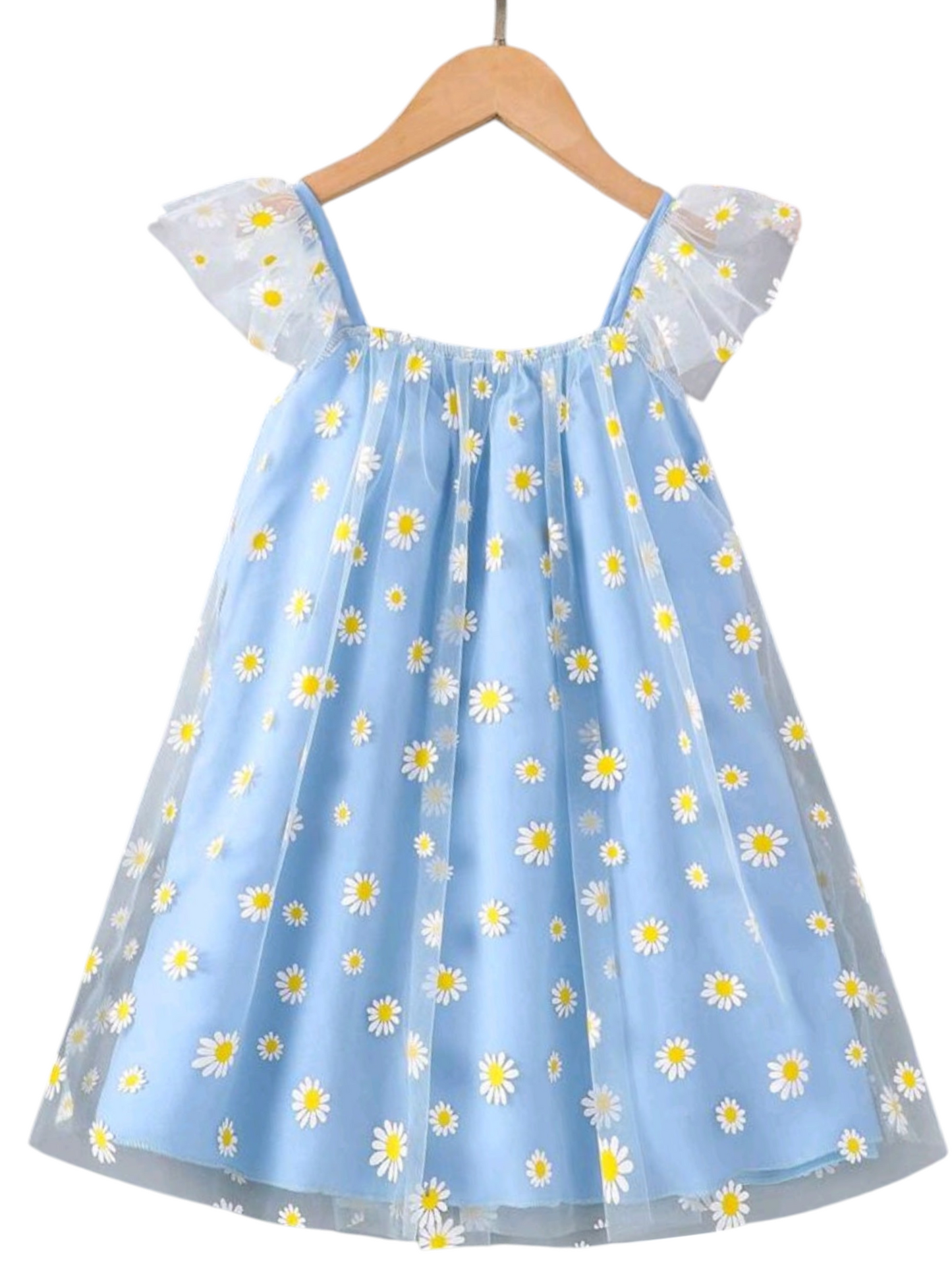 Blue Daisy Tulle Dress
