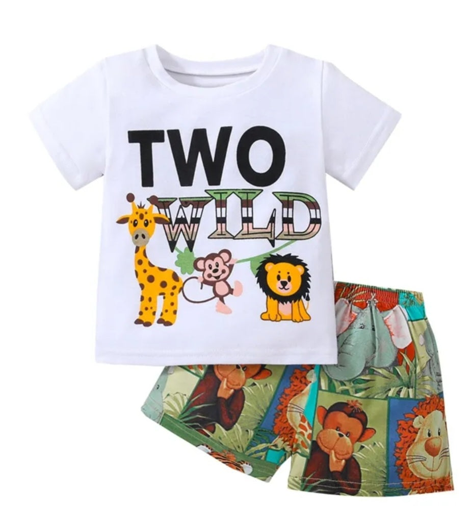 Two Wild T-shirt and Shorts