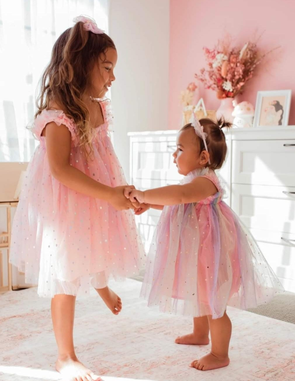 Rainbows and Stars Tulle Dress