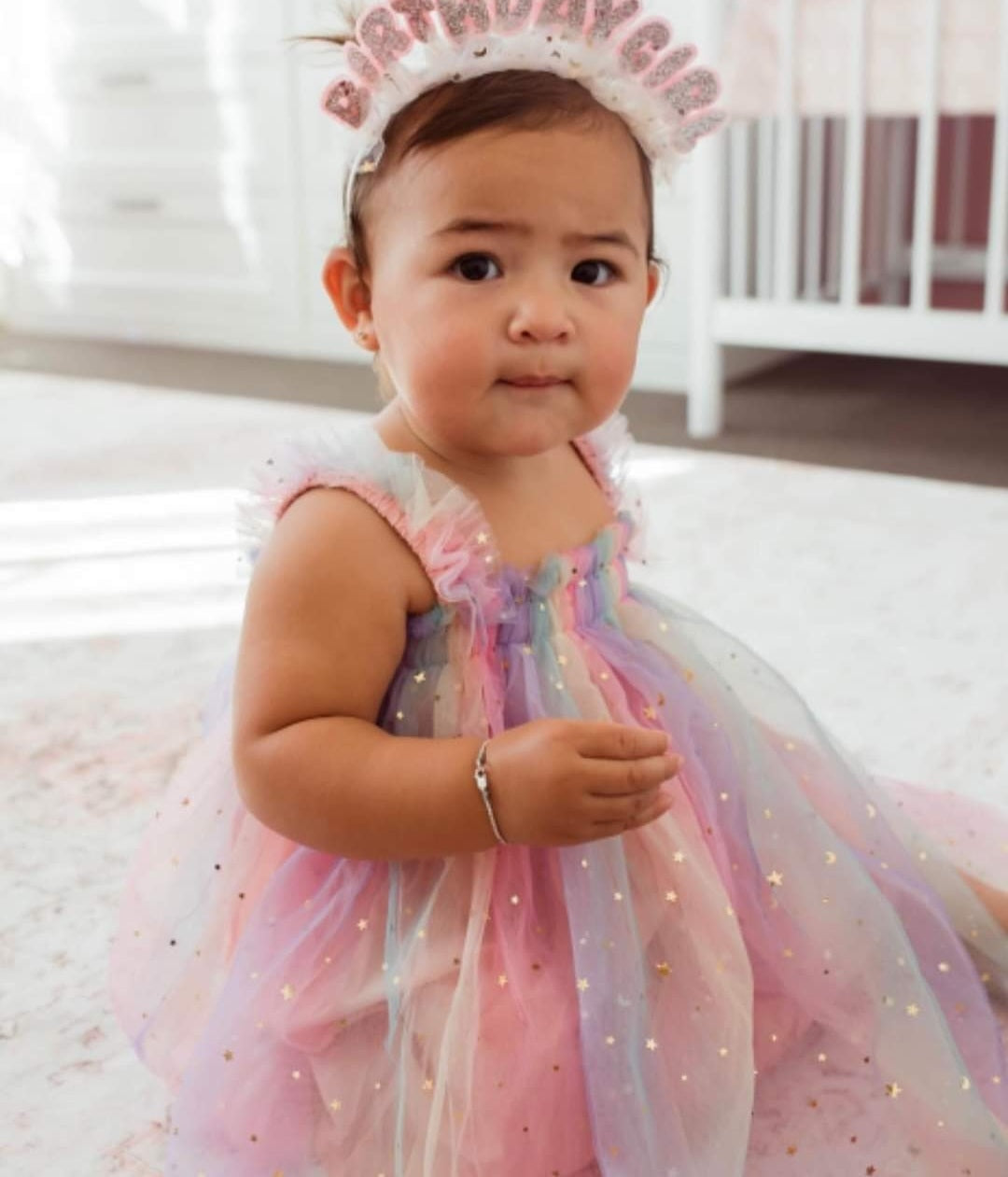 Rainbows and Stars Tulle Dress