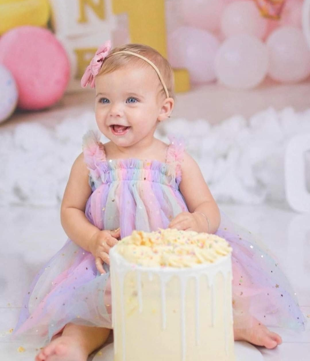 Rainbows and Stars Tulle Dress