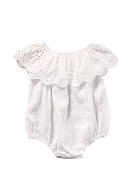 White Lace Romper