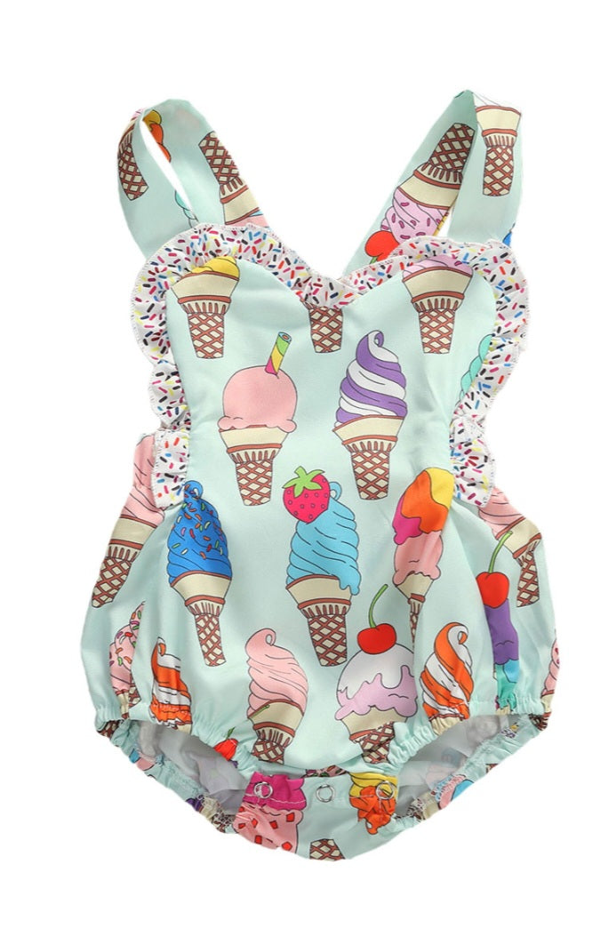 Ice-Cream Romper (Also Available in Dress for Older Girls