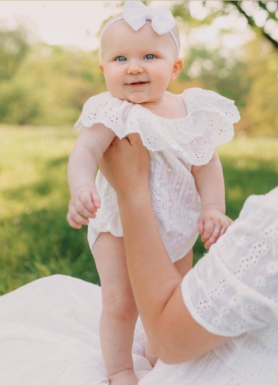 White Lace Romper