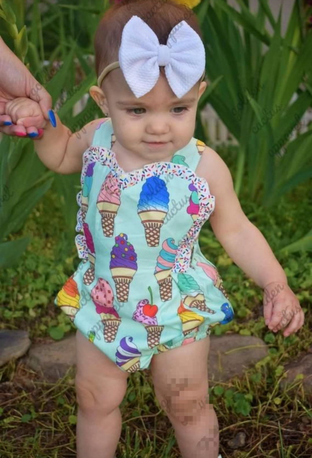 Ice-Cream Romper (Also Available in Dress for Older Girls