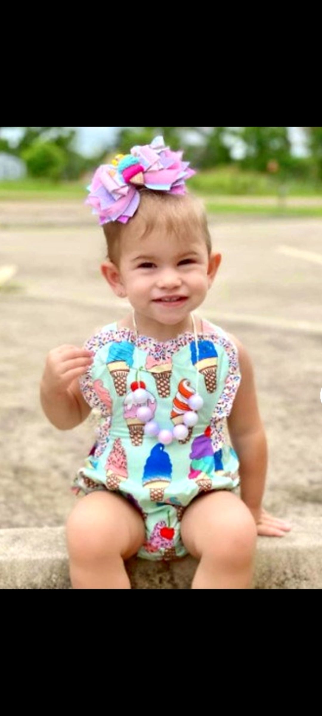 Ice-Cream Romper (Also Available in Dress for Older Girls