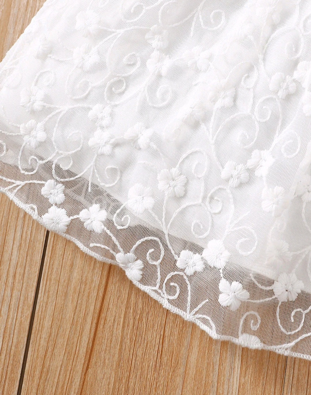 White Long Sleeve Lace Dress