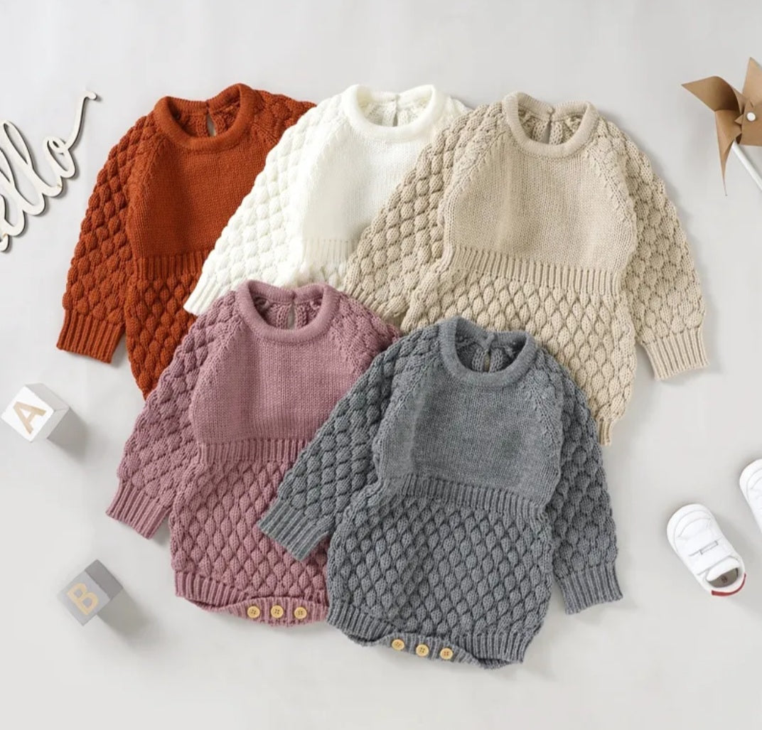Luxury Knitwear ROMPERS Gender Neutral