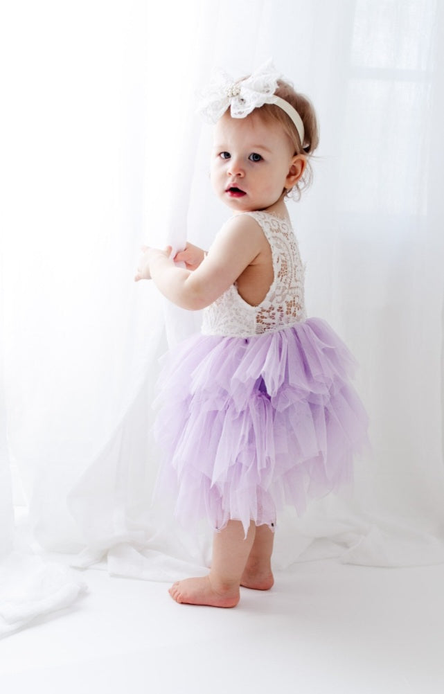 Lace Purple Tutu Dress