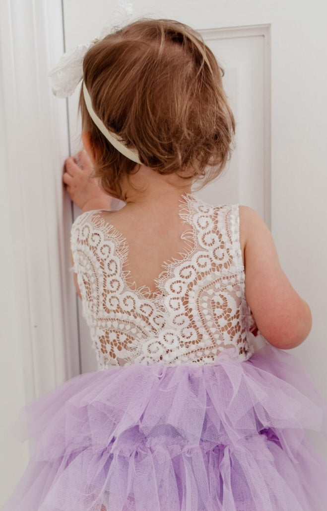Lace Purple Tutu Dress