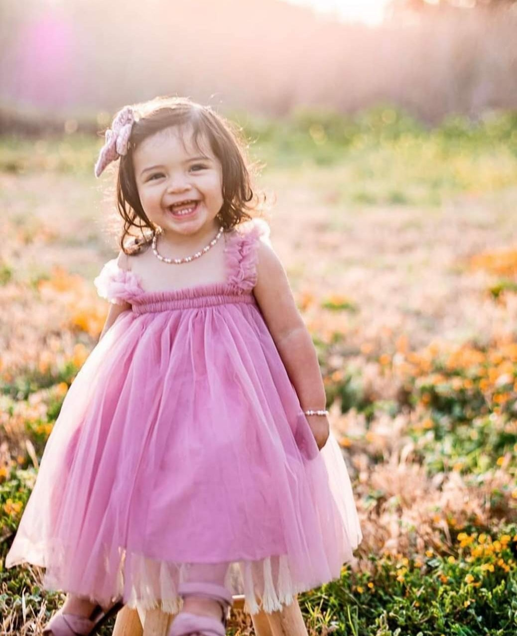 Blush Tulle Dress
