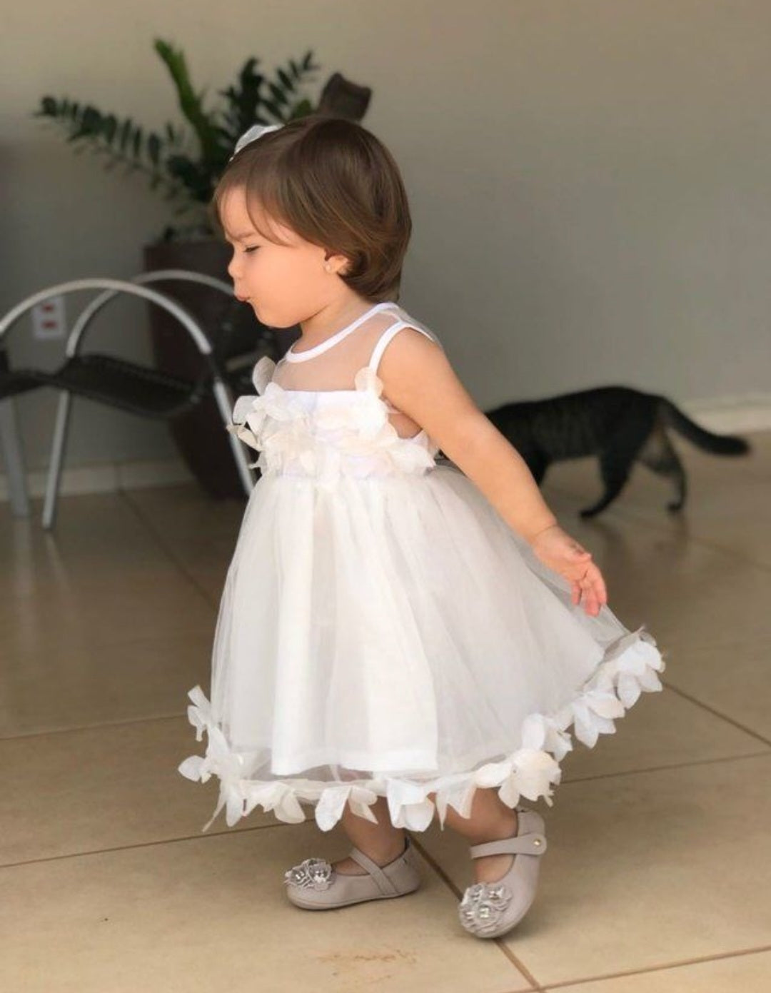 White Flower Dress
