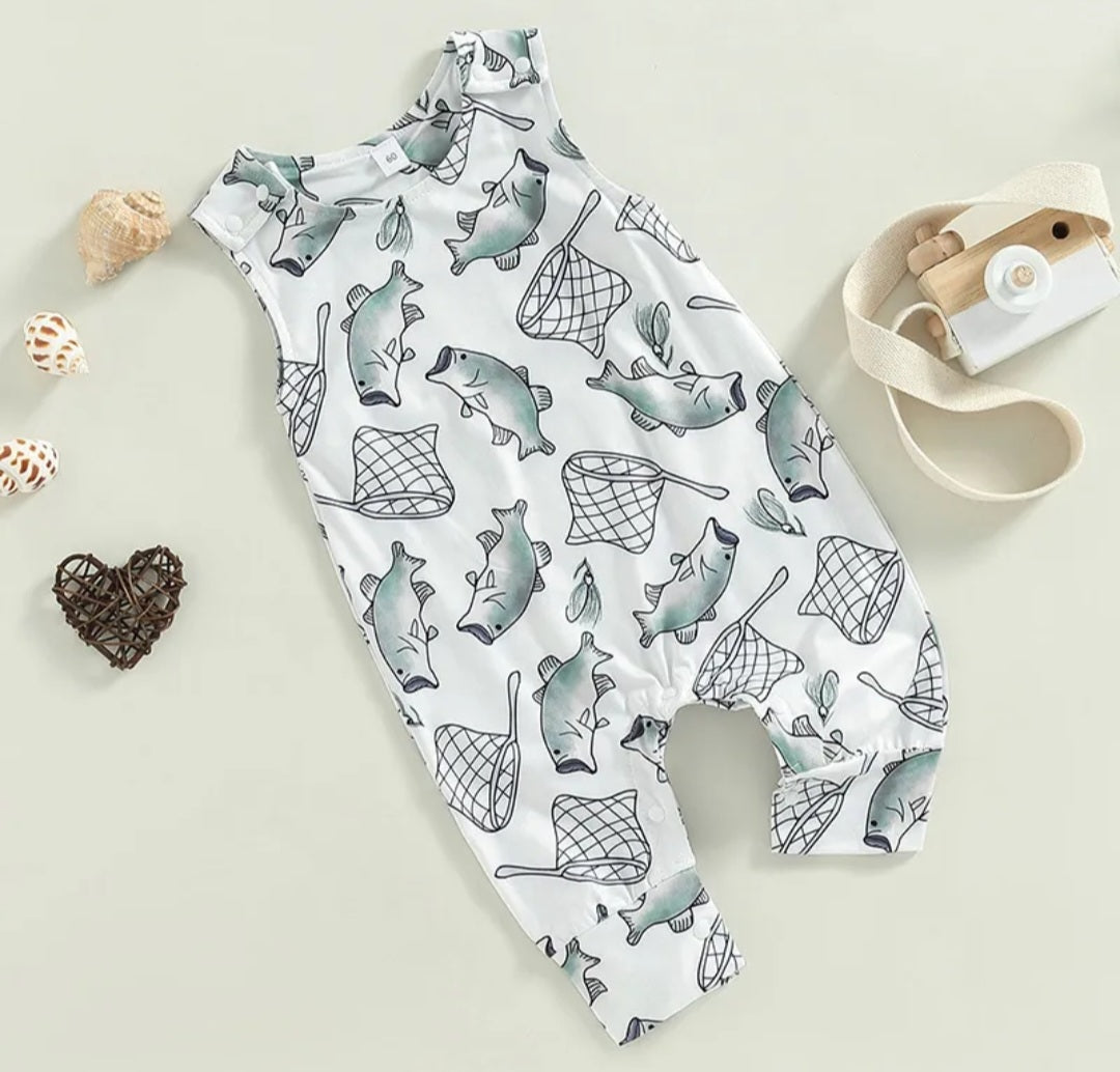 Daddy's Little Fishing Buddy Jumpsuit