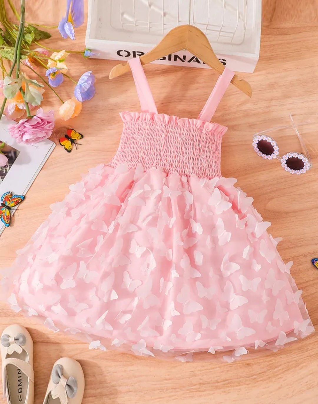 Pink Butterfly Dress