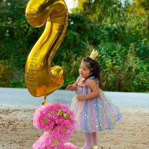 Rainbows and Stars Tulle Dress