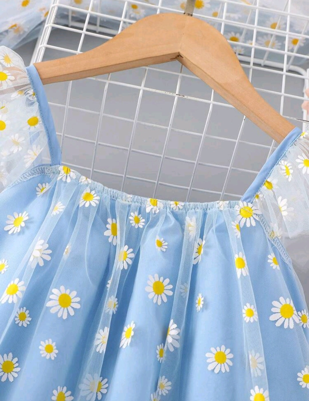 Blue Daisy Tulle Dress