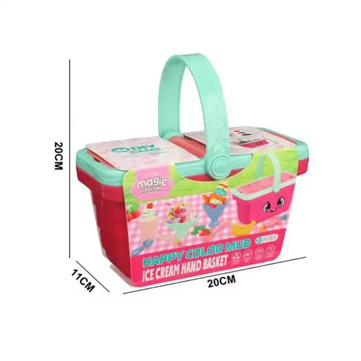 Magic Dough Ice cream picnic basket plastic set