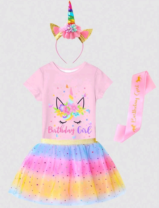 4PSC Happy Birthday Outfit  Unicorn