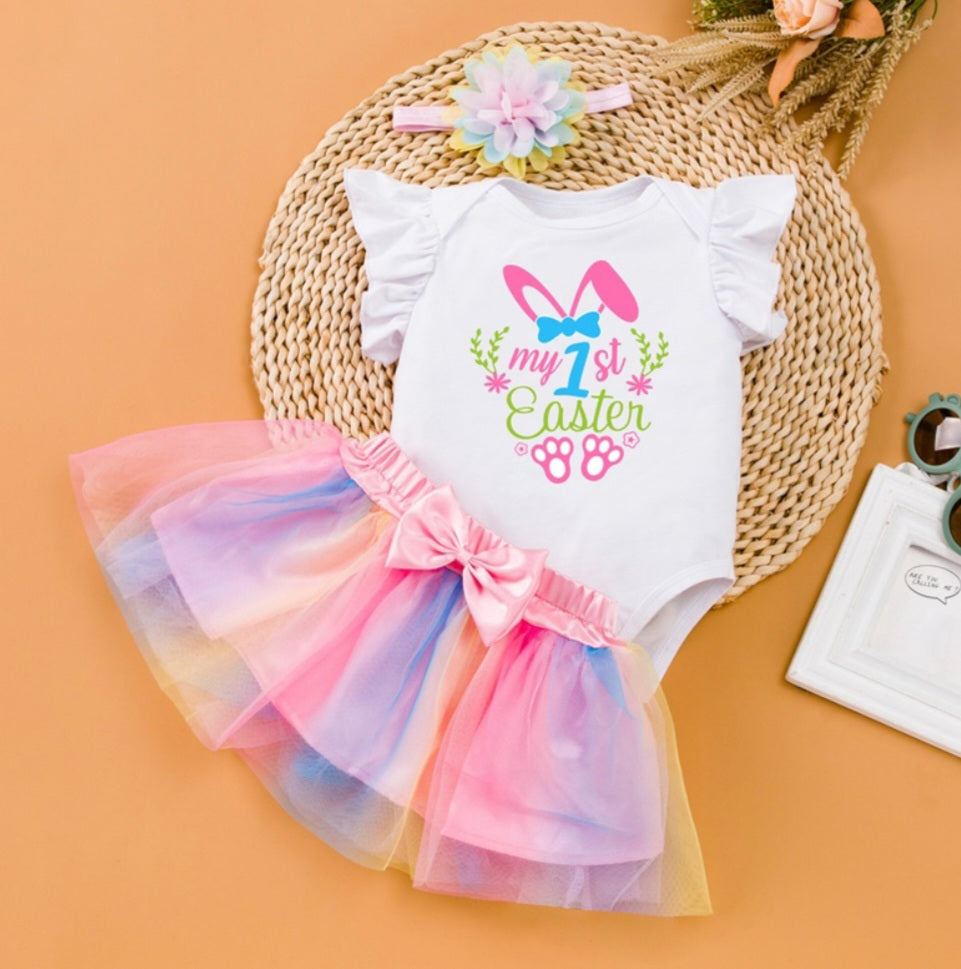 My First Easter Romper,&nbsp; Tutu and Headband