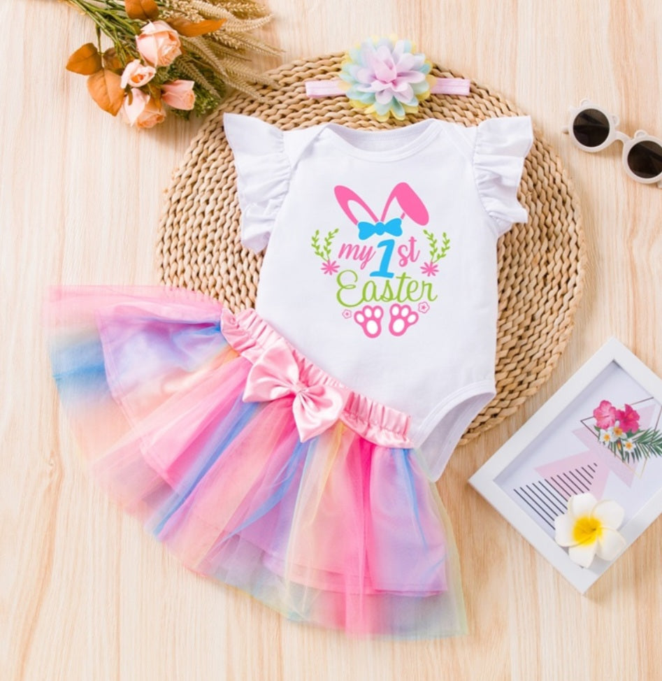 My First Easter Romper,&nbsp; Tutu and Headband