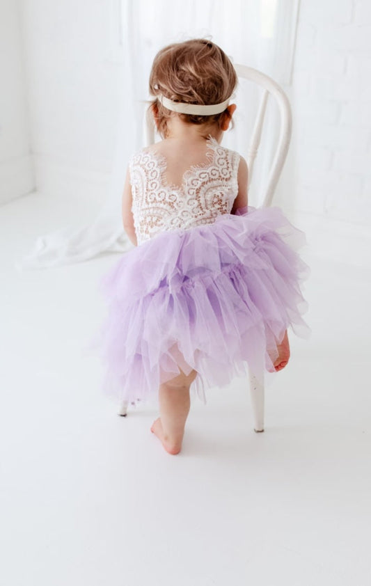 Lace Purple Tutu Dress