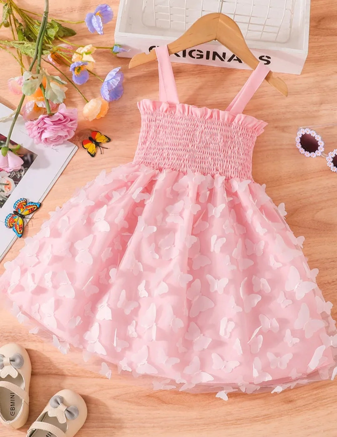Pink Butterfly Dress
