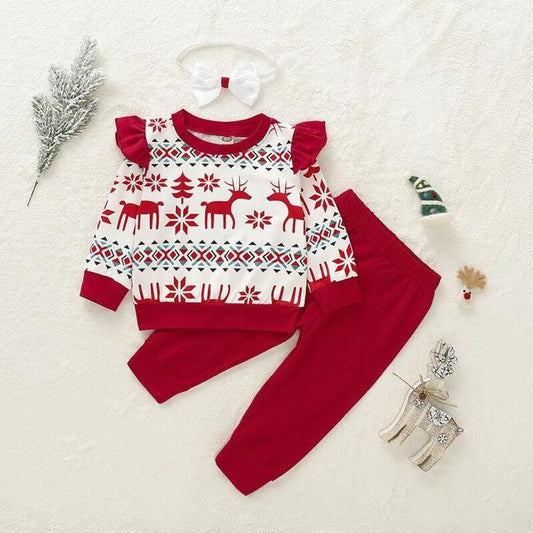 Christmas Top, Pants and Headband&nbsp;
